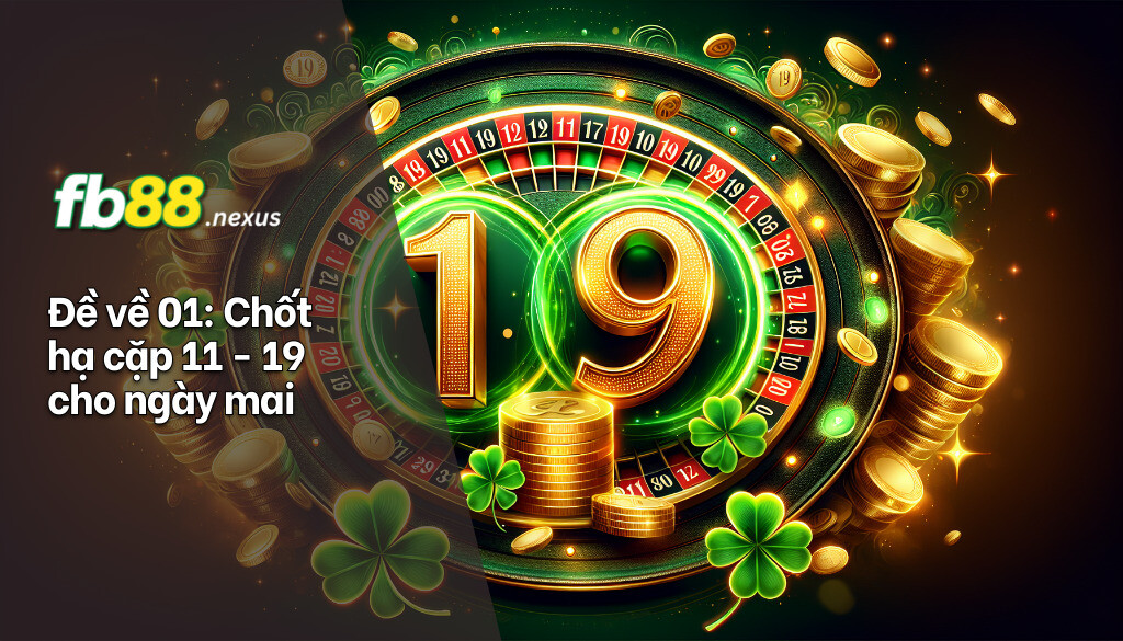 Đề về 01 chốt hạ cặp 11 - 19 cho ngày mai.