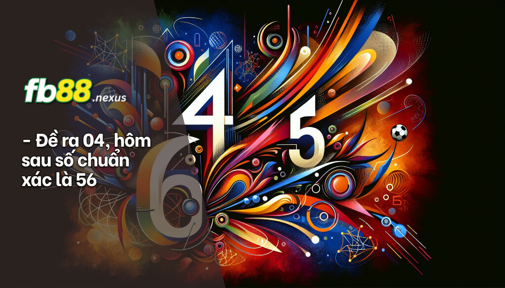 Đề ra 04, hôm sau số chuẩn xác là 56.